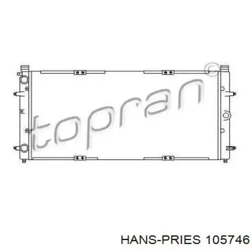 Радиатор 105746 Hans Pries (Topran)