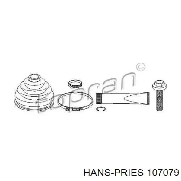 Пыльник ШРУСа наружный 107079 Hans Pries (Topran)