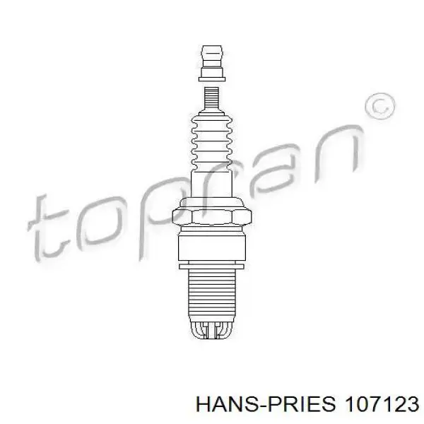 Свечи зажигания 107123 Hans Pries (Topran)