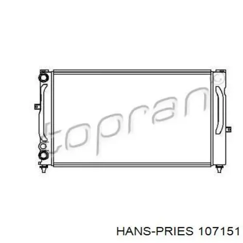 Радиатор 107151 Hans Pries (Topran)