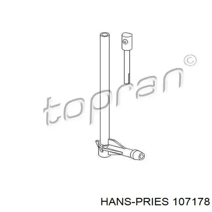 107178 Hans Pries (Topran) форсунка омывателя заднего стекла