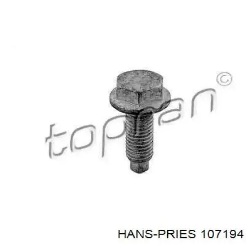 107194 Hans Pries (Topran) parafuso de fixação de braço oscilante dianteiro, inferior