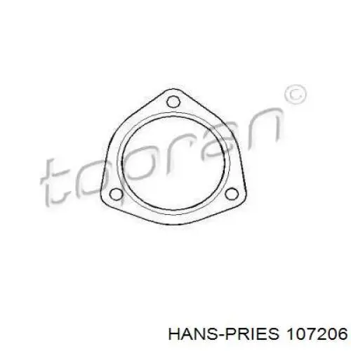 Прокладка глушителя 107206 Hans Pries (Topran)