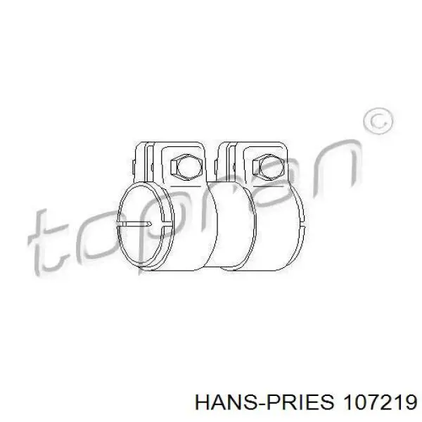 107219 Hans Pries (Topran) хомут глушителя передний