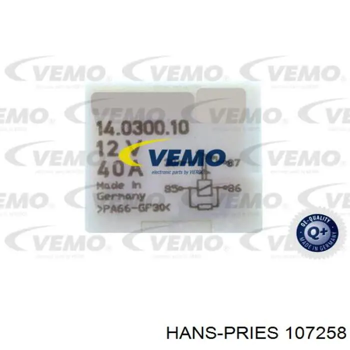 Compre 107258 Hans Pries (Topran) Relê das velas de incandescência