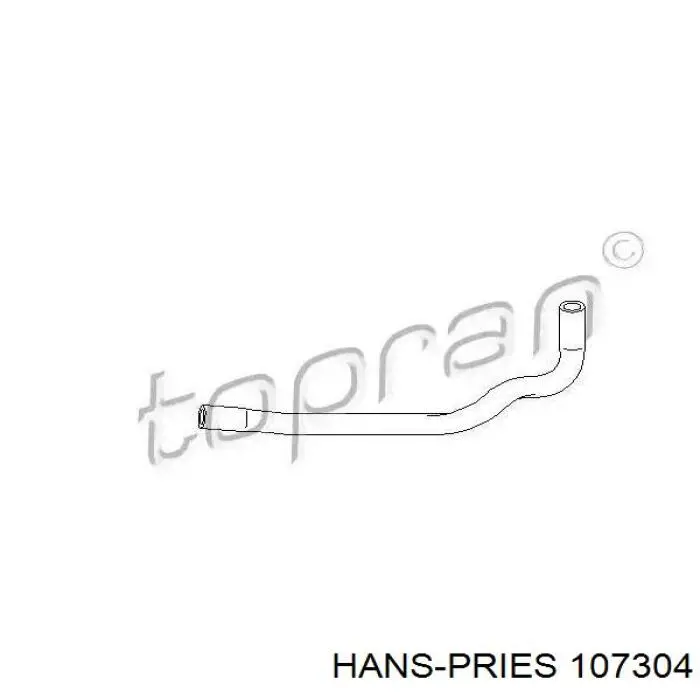 Патрубок системы охлаждения Hans Pries (Topran) 107304