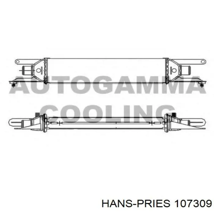 Фланец системы охлаждения 107309 Hans Pries (Topran)