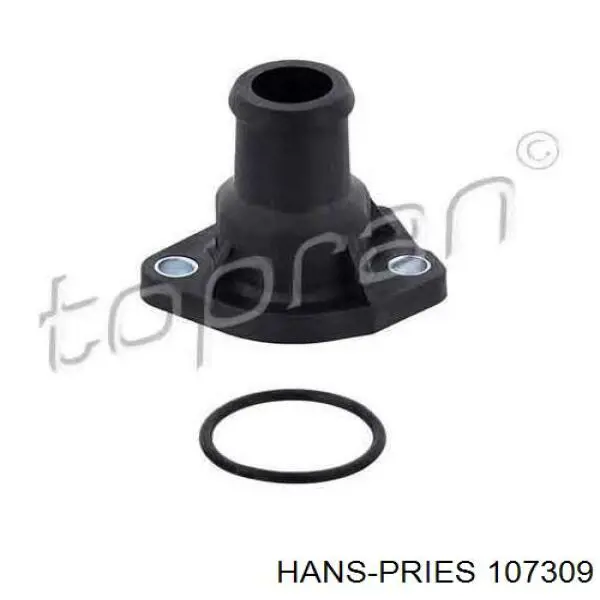 107309 Hans Pries (Topran) flange do sistema de esfriamento (união em t)