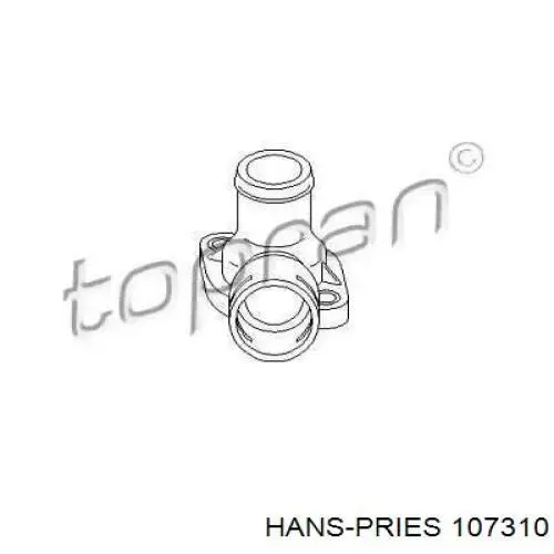 107310 Hans Pries (Topran) фланец системы охлаждения (тройник)