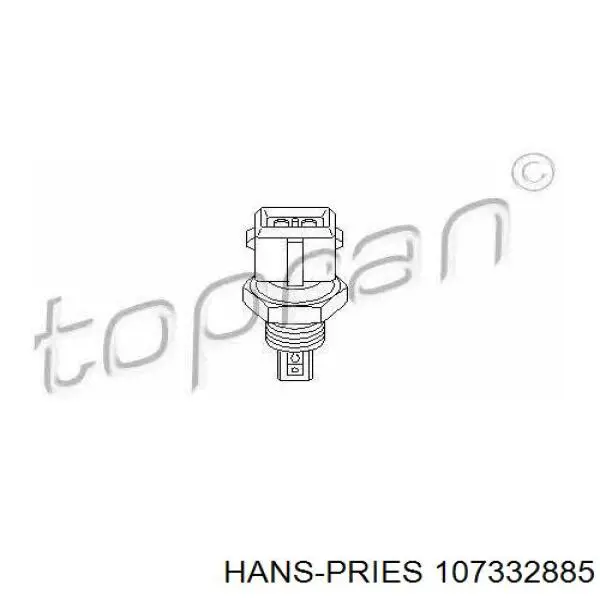 107 332 885 Hans Pries (Topran) датчик температуры воздушной смеси