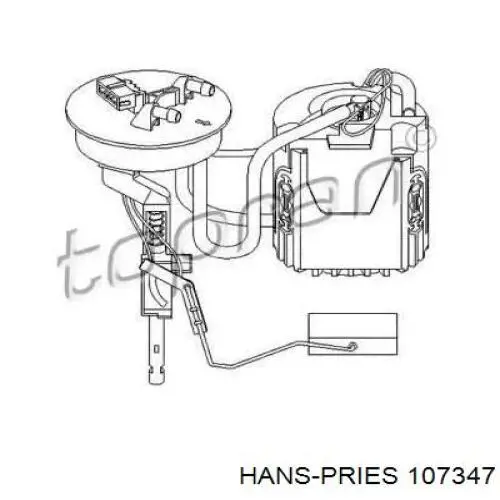 Бензонасос 107347 Hans Pries (Topran)