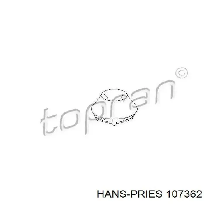 Купить 107362 Hans Pries (Topran) Подшипник опорный амортизатора заднего