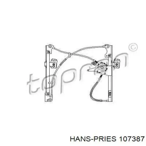 Механизм стеклоподъемника водительской двери Hans Pries (Topran) 107387 цена, от 23.96 USD
