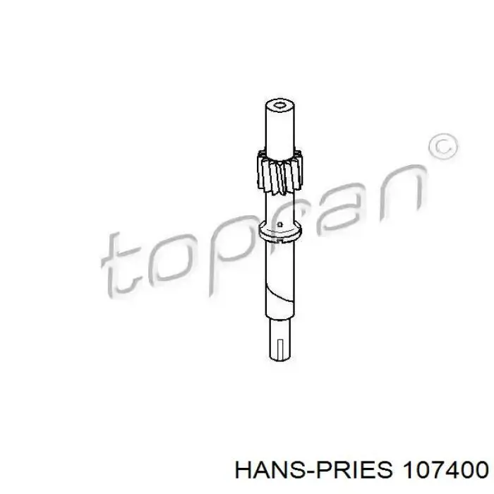 Шестерня спидометра ведомая Hans Pries (Topran) 107400 цена, от 1.13 USD