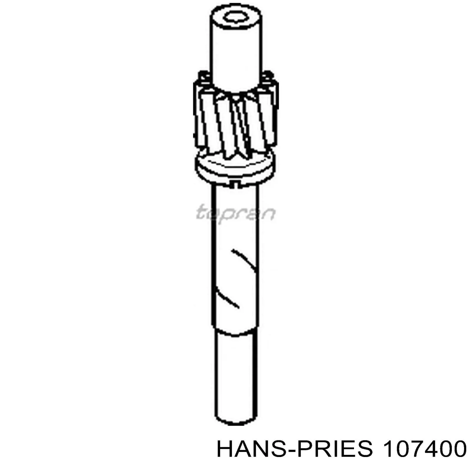 Corona dentada de velocímetro 107400 Hans Pries (Topran)