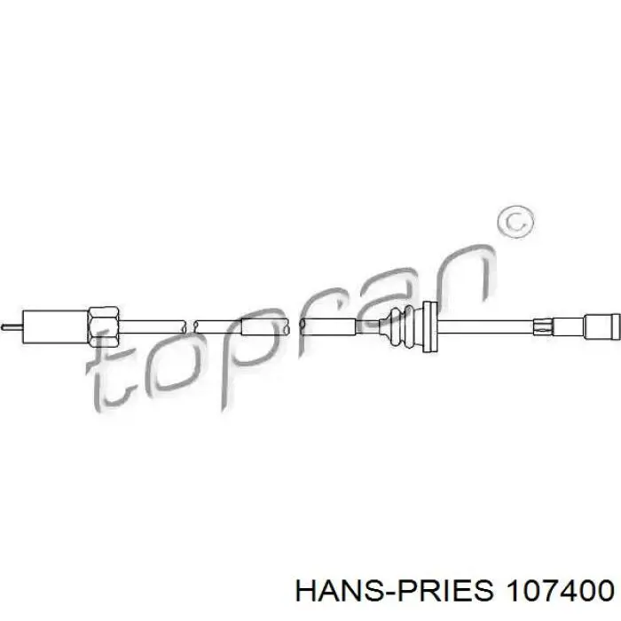 Купить 107400 Hans Pries (Topran) Шестерня спидометра ведомая