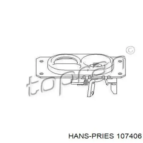 Стояк-крюк замка капота Hans Pries (Topran) 107406