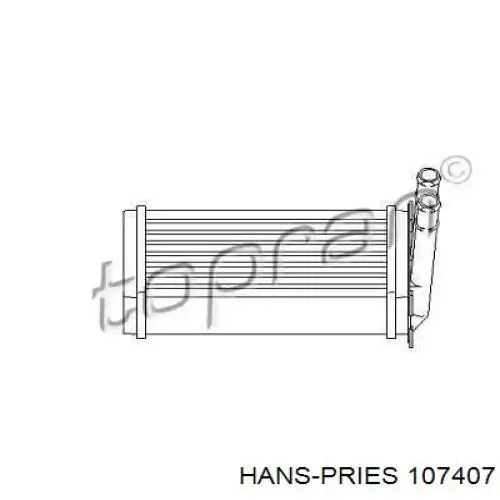 107407 Hans Pries (Topran) radiador de forno (de aquecedor)