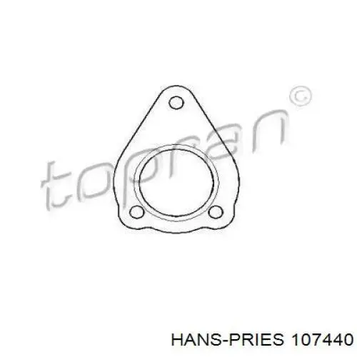 Прокладка прийомної труби глушника 107440 Hans Pries (Topran)