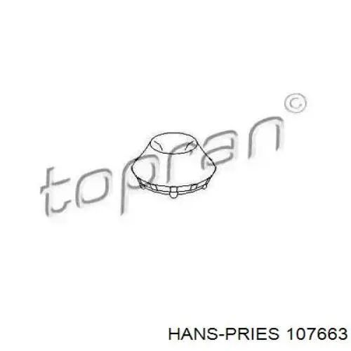 Опора амортизатора заднего 107663 Hans Pries (Topran)