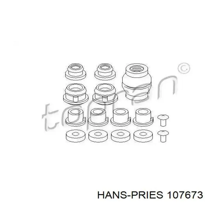 107673 Hans Pries (Topran) kit de reparação de ligação de mudança