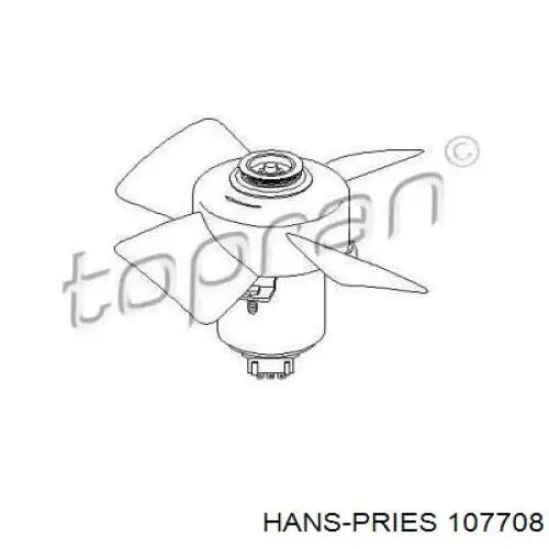 Электровентилятор охлаждения 107708 Hans Pries (Topran)