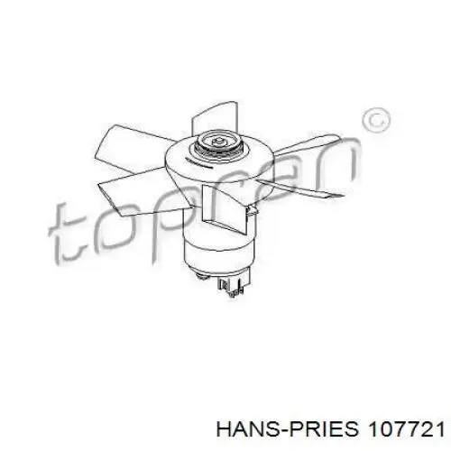 Электровентилятор охлаждения 107721 Hans Pries (Topran)