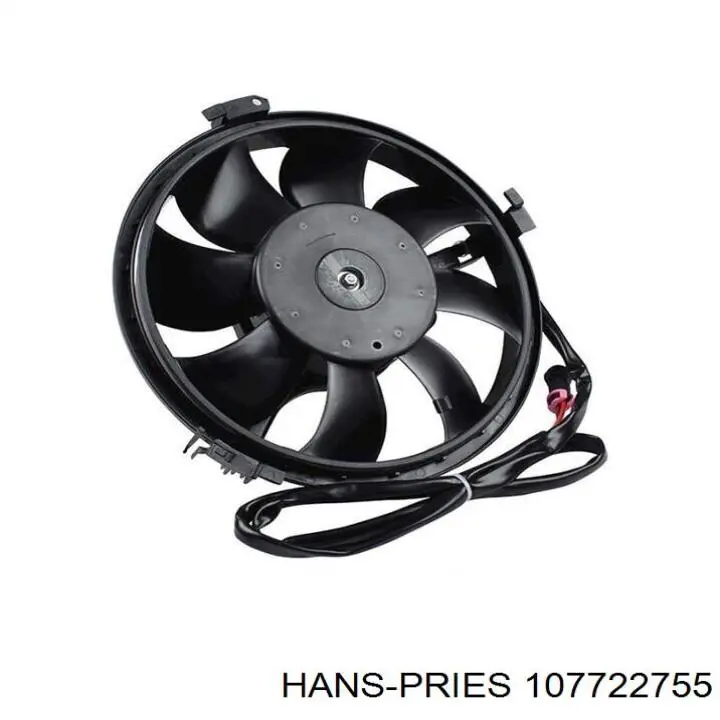 107 722 755 Hans Pries (Topran) электровентилятор охлаждения в сборе (мотор+крыльчатка)