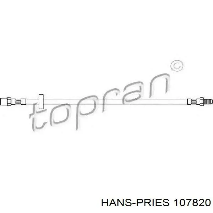 Тормозной шланг 107820 Hans Pries (Topran)