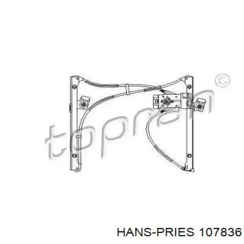 Механизм стеклоподъемника двери передней левой 107836 Hans Pries (Topran)