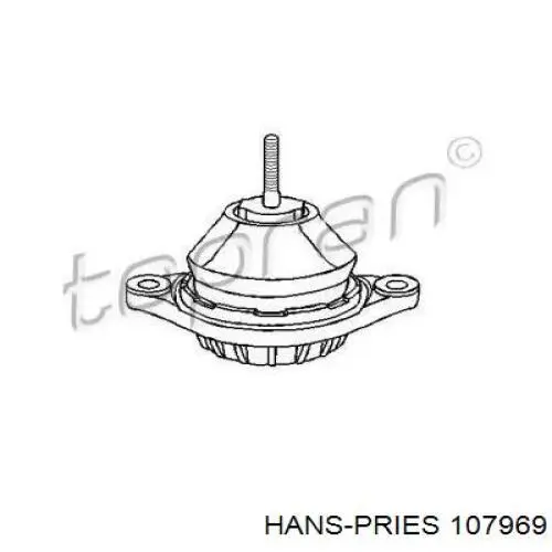 Левая подушка двигателя 107969 Hans Pries (Topran)