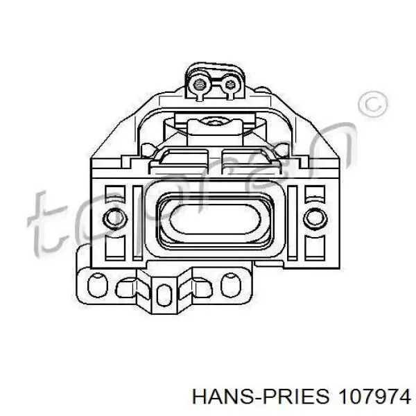 Soporte de motor derecho 107974 Hans Pries (Topran)