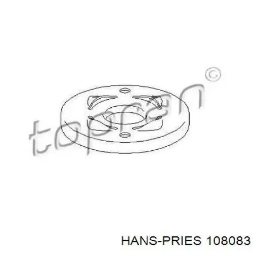 108083 Hans Pries (Topran) проставка (резиновое кольцо пружины задней нижняя)