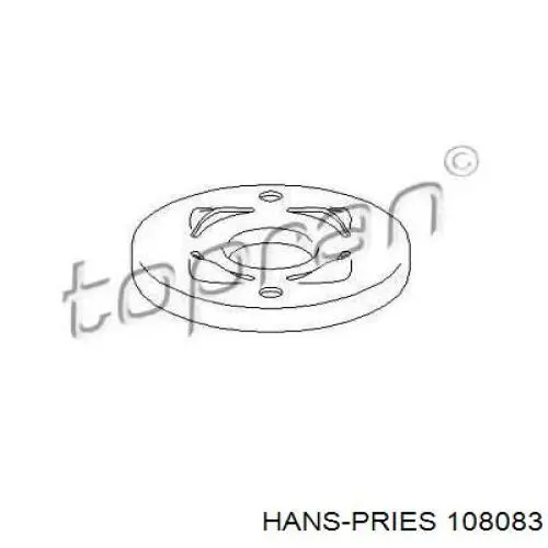 Проставка (резиновое кольцо) пружины задней нижняя 108083 Hans Pries (Topran)
