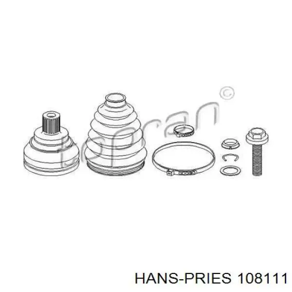 ШРУС наружный передний 108111 Hans Pries (Topran)