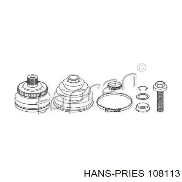 108113 Hans Pries (Topran) шрус наружный передний