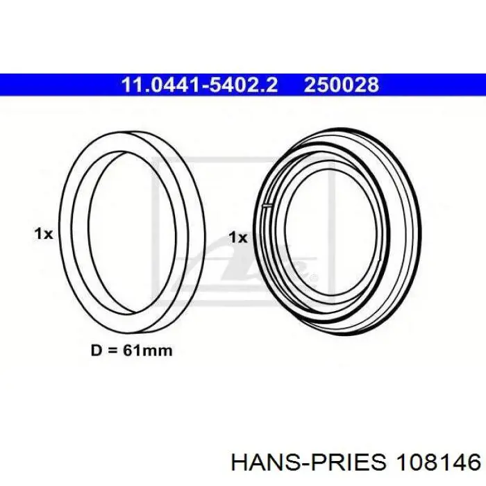 Купить 108146 Hans Pries (Topran) Буфер (отбойник) амортизатора переднего