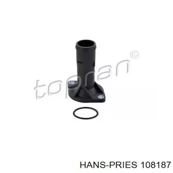 108187 Hans Pries (Topran) фланец системы охлаждения (тройник)
