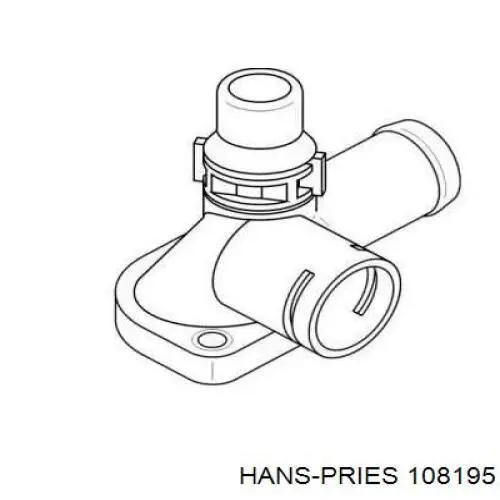 Фланец системы охлаждения 108195 Hans Pries (Topran)