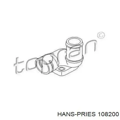 108200 Hans Pries (Topran) фланец системы охлаждения (тройник)