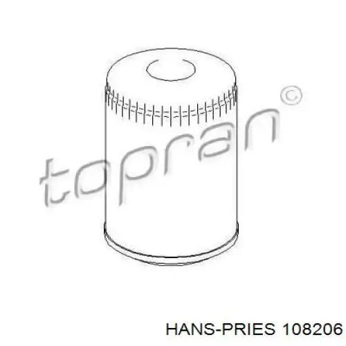 Масляный фильтр 108206 Hans Pries (Topran)