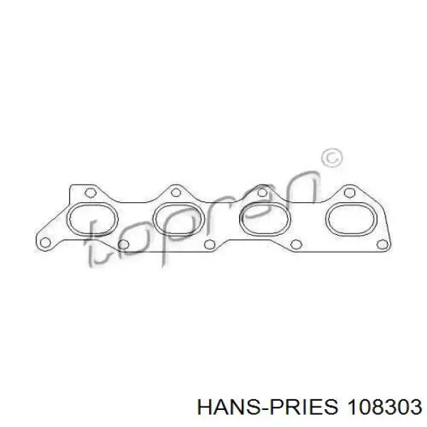 108303 Hans Pries (Topran) прокладка коллектора
