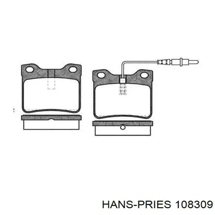 Шланг радиатора печки обратка Hans Pries (Topran) 108309 цена, от 7.61 USD
