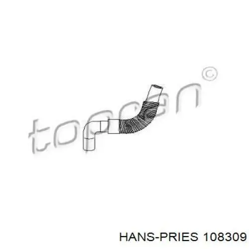 Купить 108309 Hans Pries (Topran) Шланг отопителя обратка