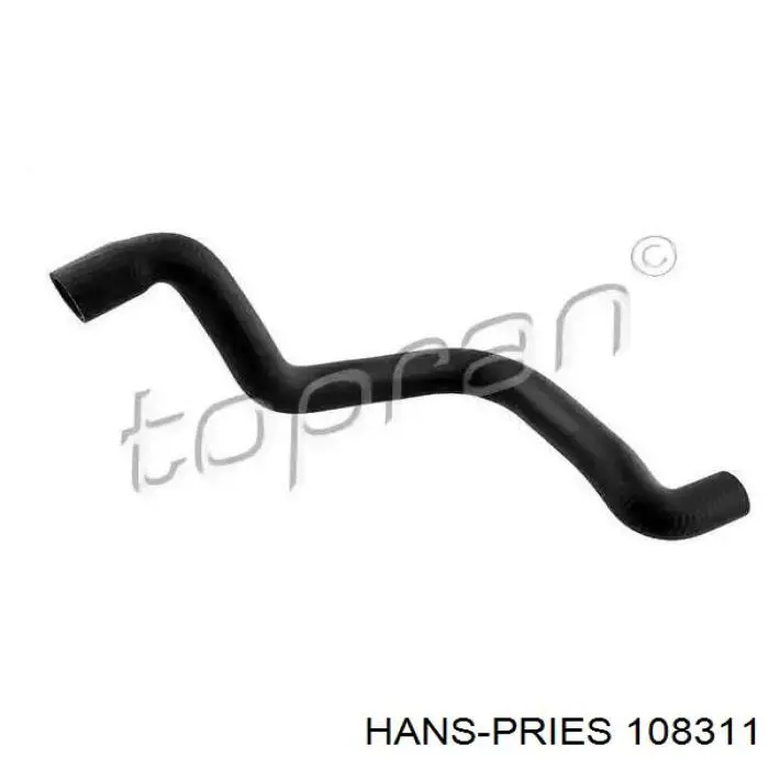 108311 Hans Pries (Topran) шланг радиатора отопителя (печки, подача)