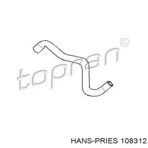 108312 Hans Pries (Topran) шланг (патрубок радиатора охлаждения нижний)