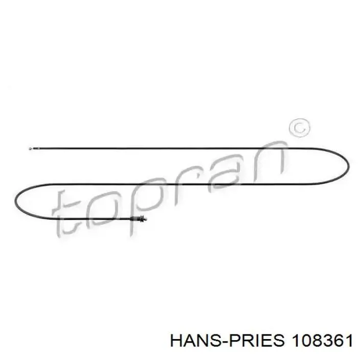 108361 Hans Pries (Topran) трос открывания капота