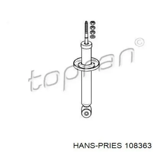 Амортизатор задний 108363 Hans Pries (Topran)