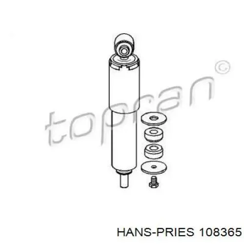 Амортизатор задний 108365 Hans Pries (Topran)