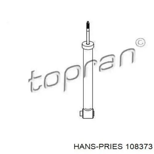 Амортизатор задний 108373 Hans Pries (Topran)